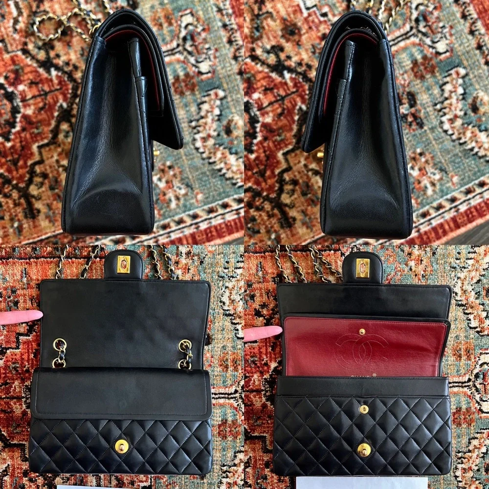 SOLD**Chanel Vintage Classic Medium Double Flap Bag - Picture 6 of 11